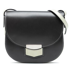 Pre-Loved Celine Small Bicolor Glazed Calfskin Trotteur Crossbody